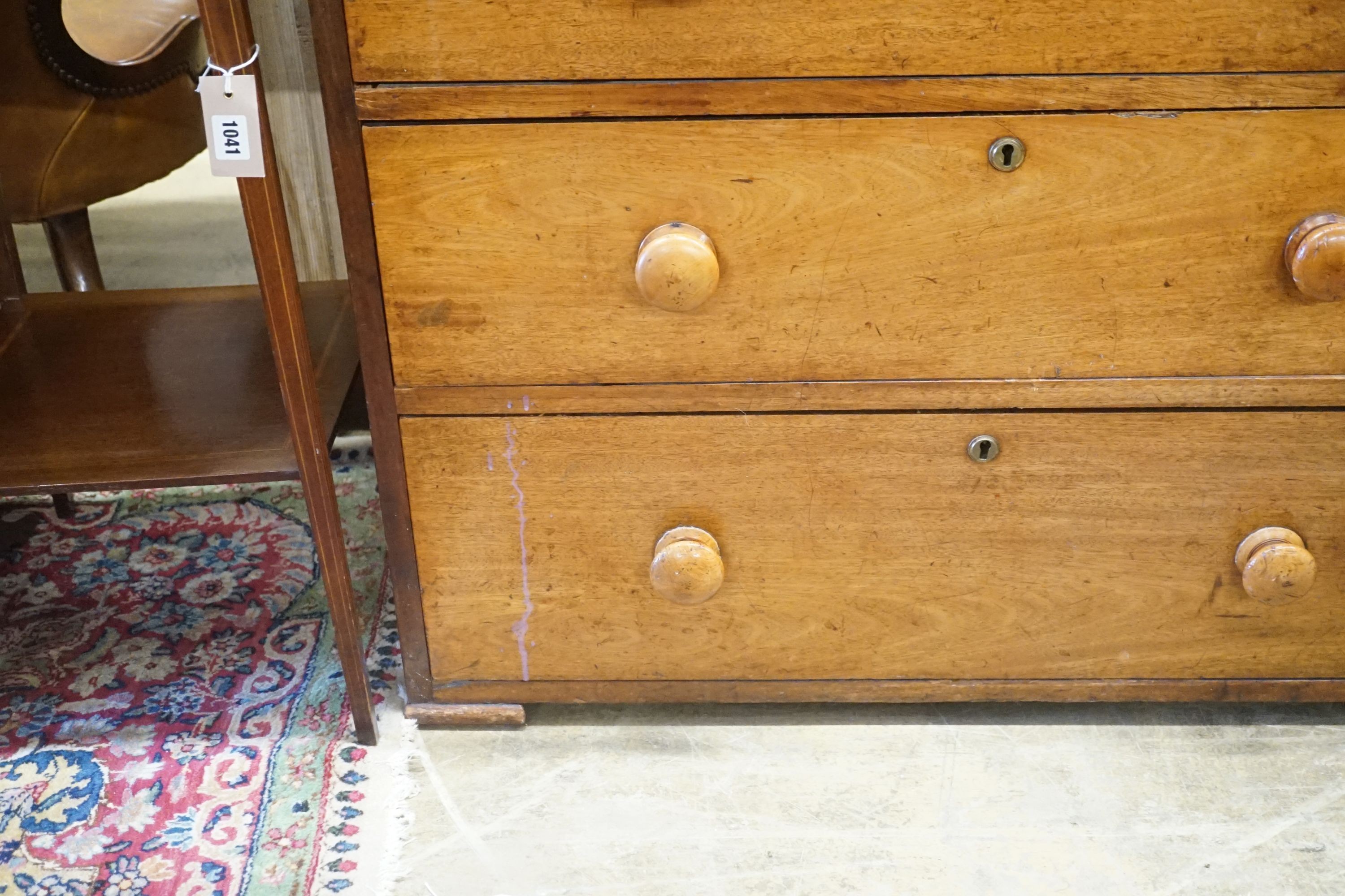 A Victorian mahogany chest, width 94cm depth 45cm height 94cm